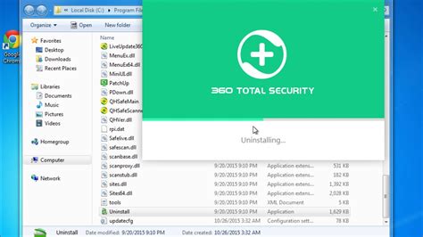 360 total security uninstall